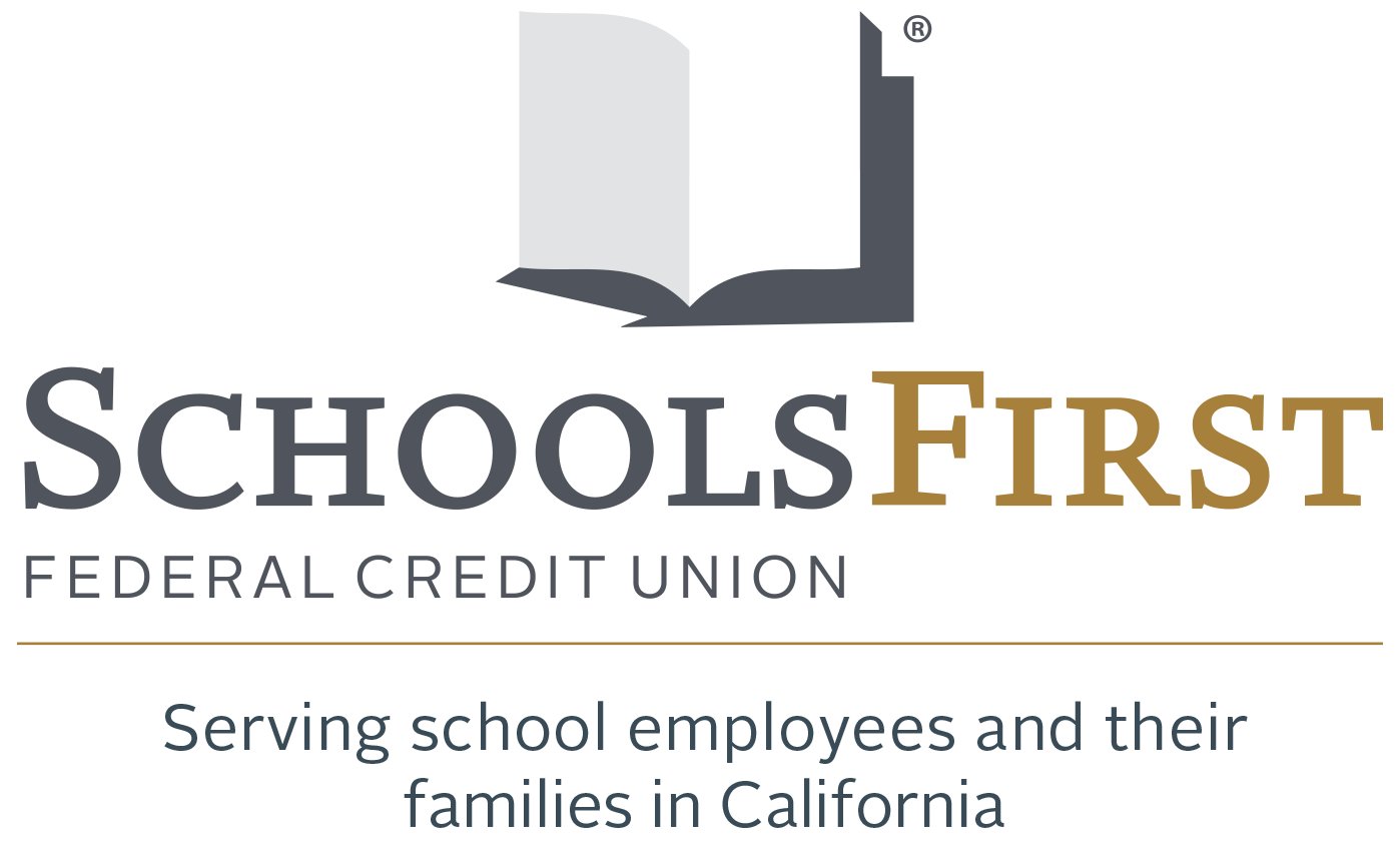 Schools First Credit Union logo and tagline