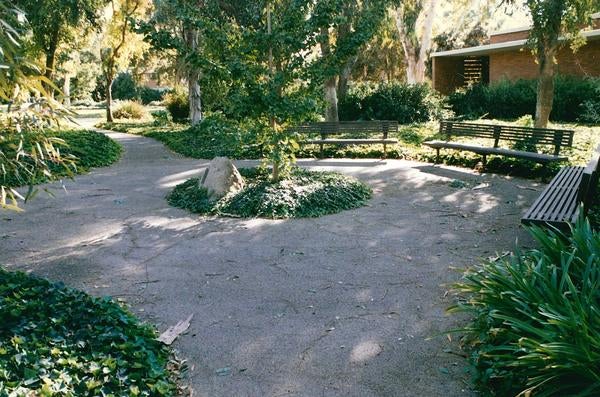 The memorial garden in 1999