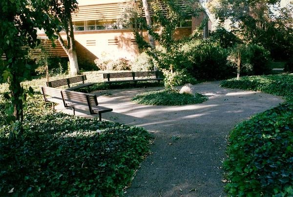 The memorial garden in 1999