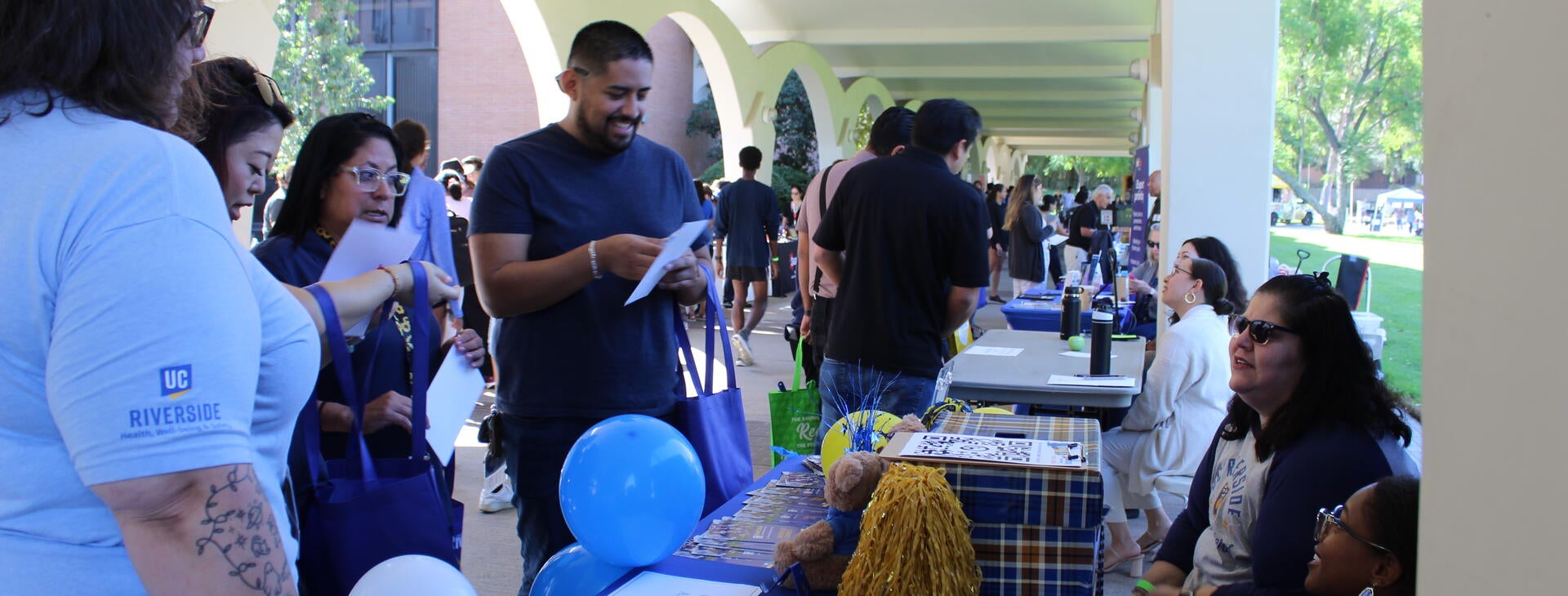 UCR attendees of CPF 2025 at Staff Assembly table