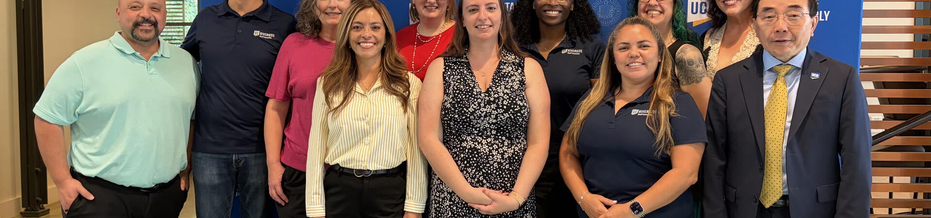 The 2025-2026 UCR Staff Assembly Executive Board members at the Outstanding Staff Awards.