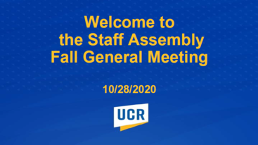 Fall General Meeting Cover